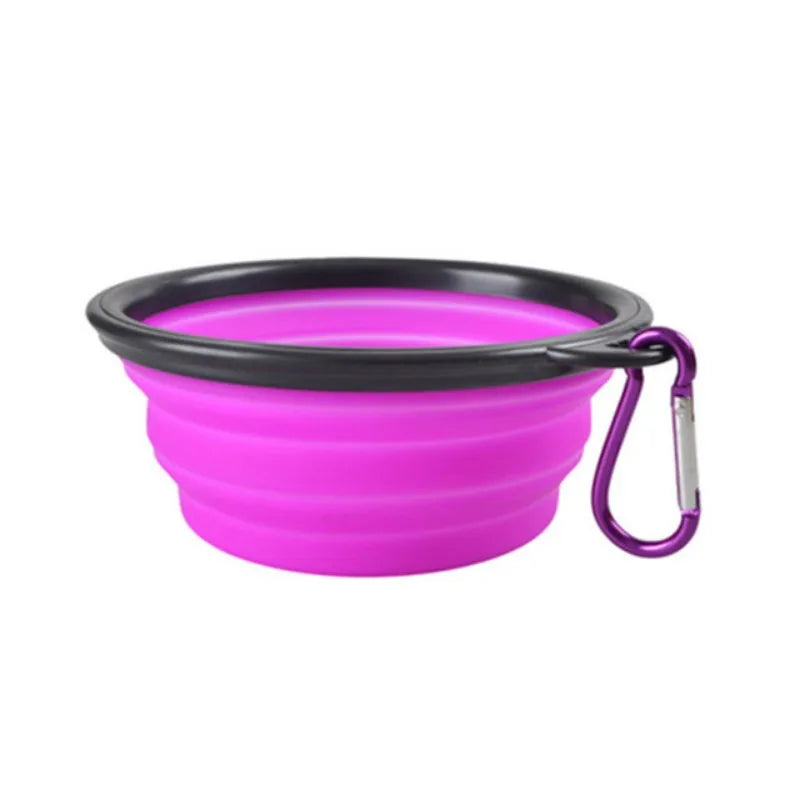 Dog Bowl: Portable Pet Bowl - Durable TPR, Collapsible for Travel