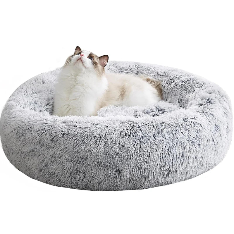 Pet Bed - Warm Plush Machine Washable & Detachable