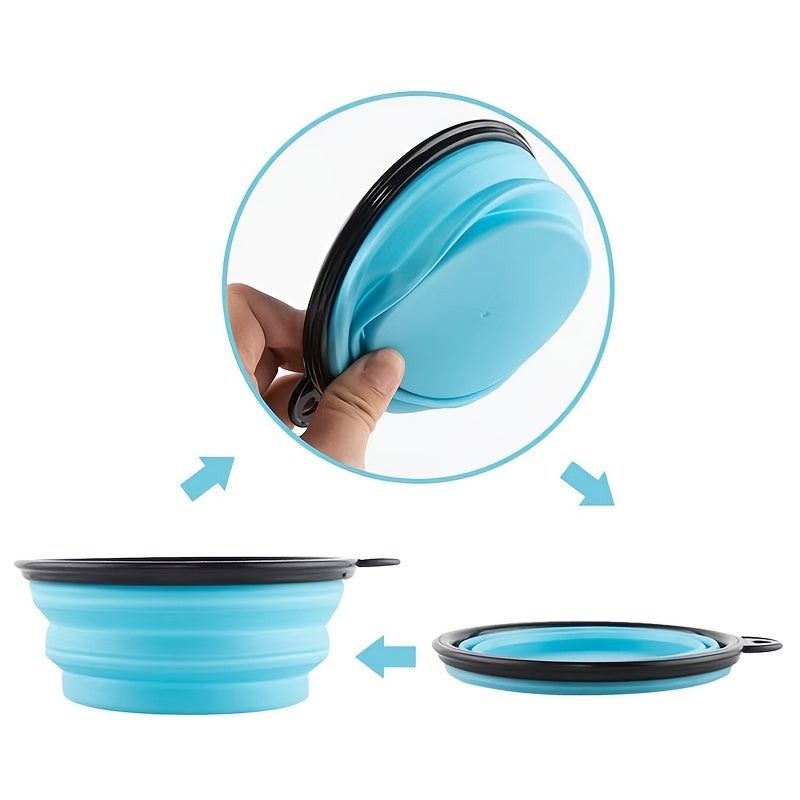 Dog Bowl: Portable Pet Bowl - Durable TPR, Collapsible for Travel