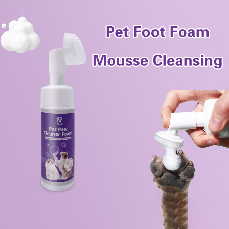 Rinse-Free Dog Paw Cleaner 150ml - Silicone Brush Included
