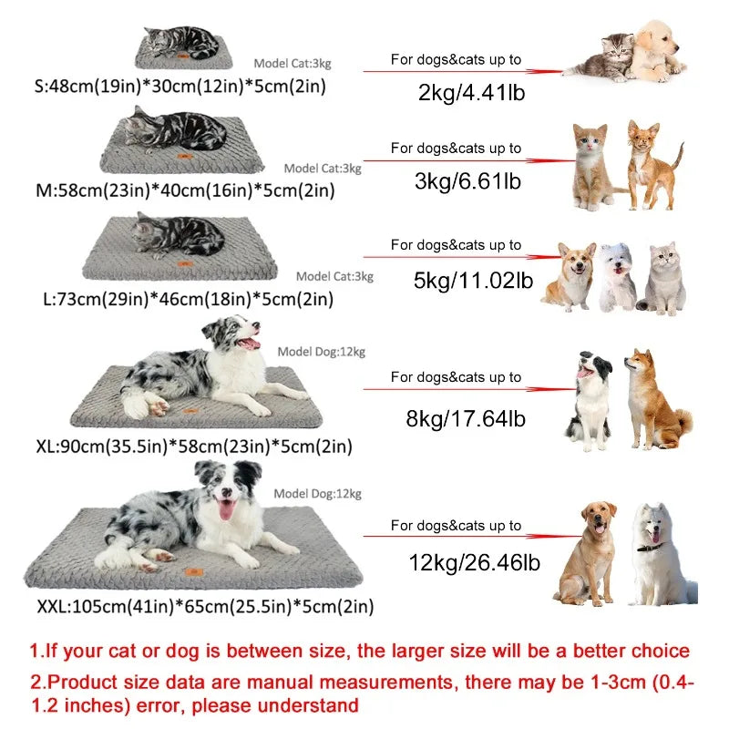 All-Season Pet Bed: Universal Cat & Dog Sleeping Pad