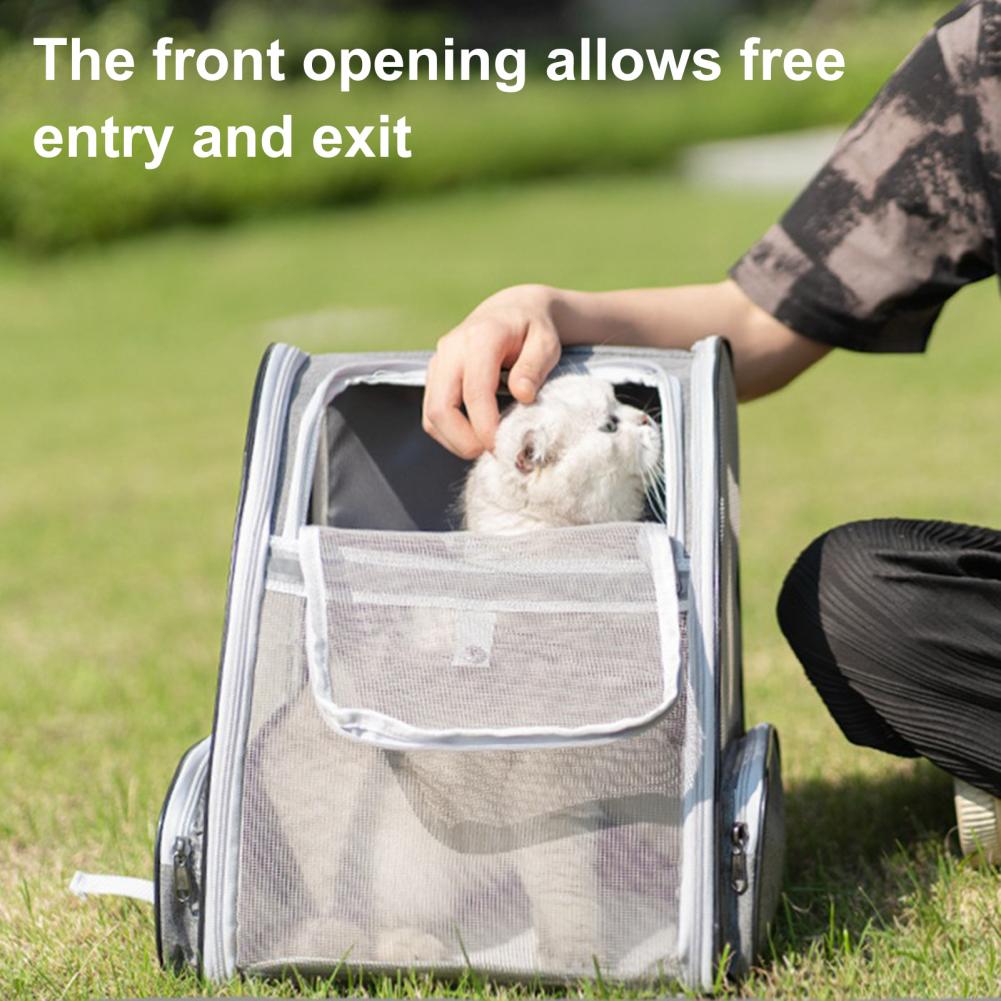Pet Carrier Mesh Backpack for Cats & Small Dogs - Breathable