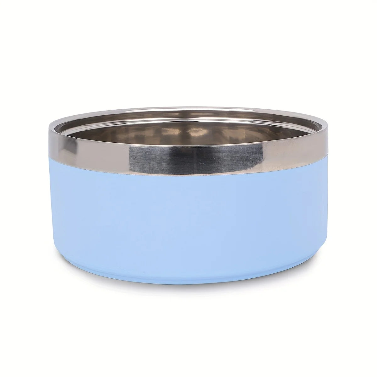 Premium Dog Bowl: Large Stainless Steel with Non-Slip Mat