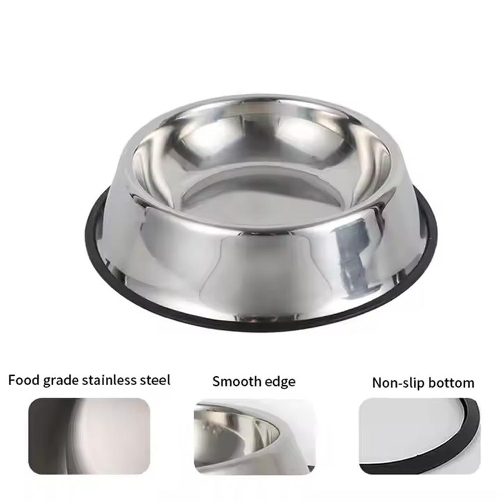 Steel Cat Bowl - Durable Pet Feeder for Cats & Dogs