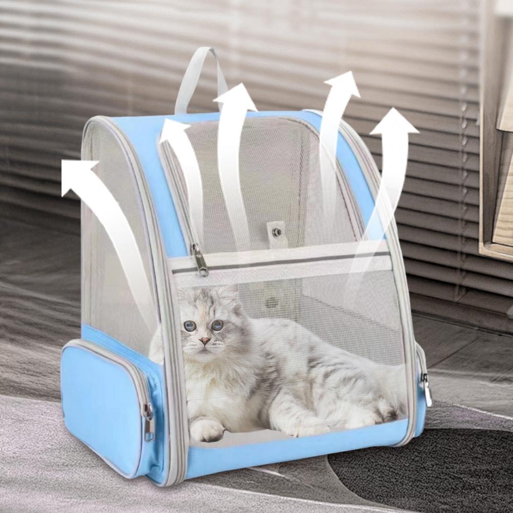 Pet Carrier Mesh Backpack for Cats & Small Dogs - Breathable