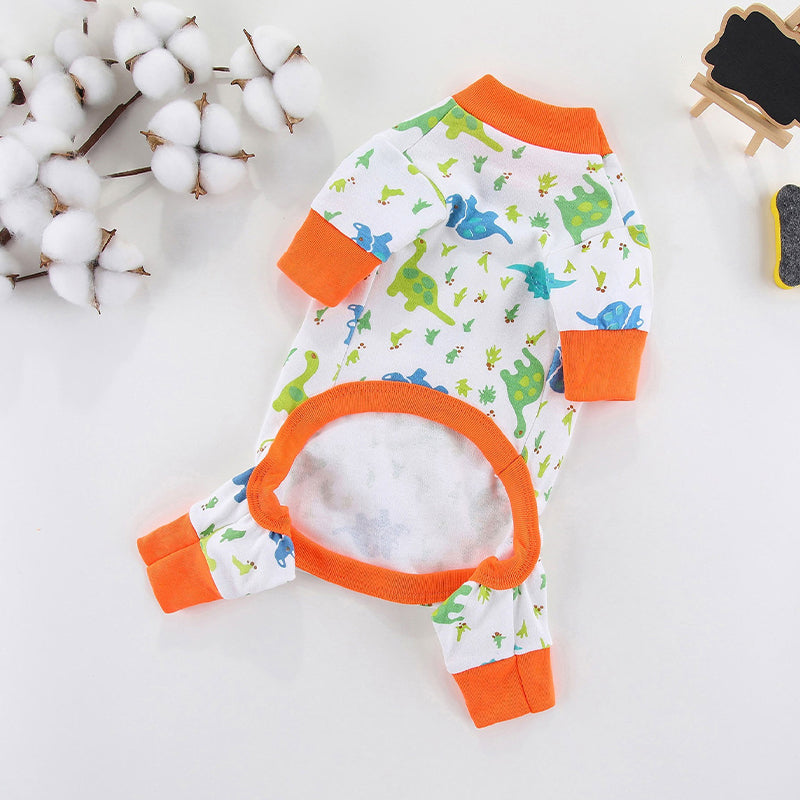 Pet Dog Clothes: Soft Print Jumpsuit for Cats & Dogs