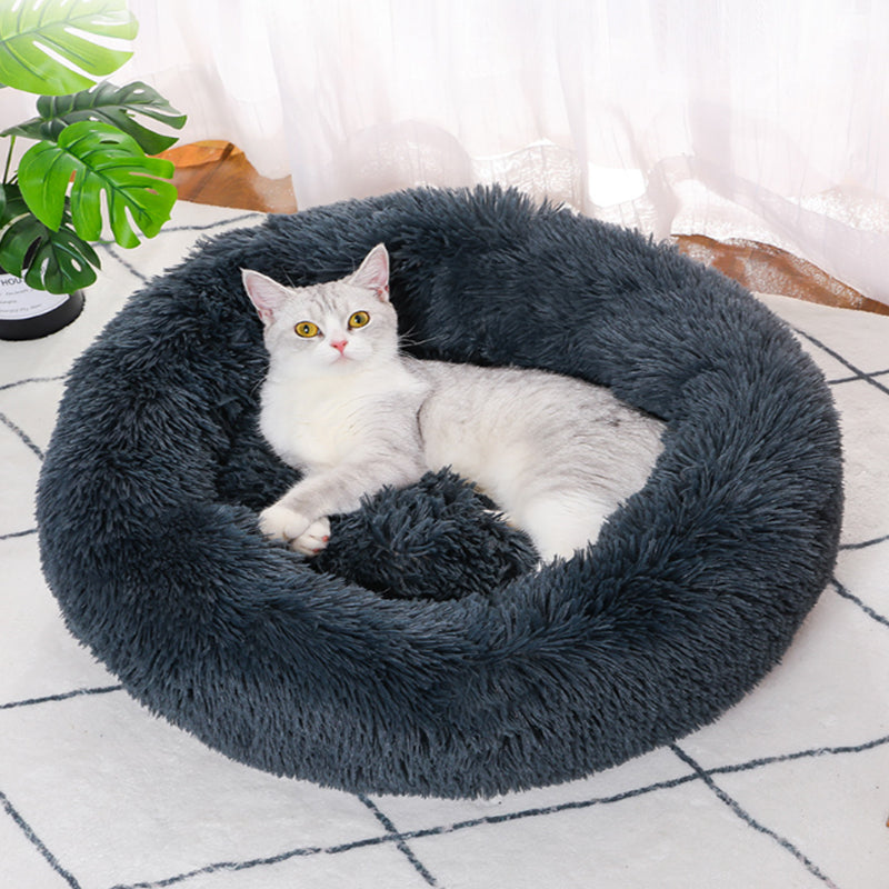 Pet Bed - Warm Plush Machine Washable & Detachable