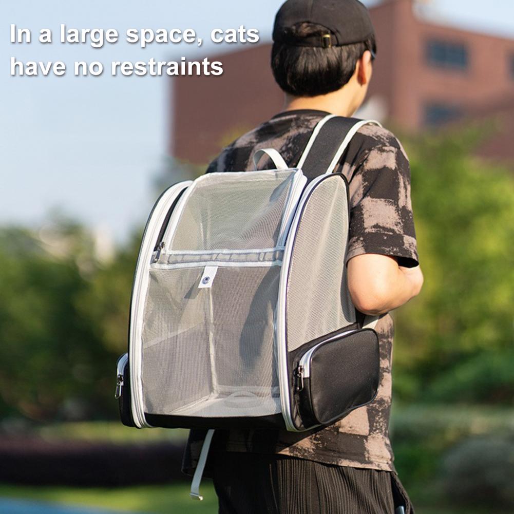 Pet Carrier Mesh Backpack for Cats & Small Dogs - Breathable
