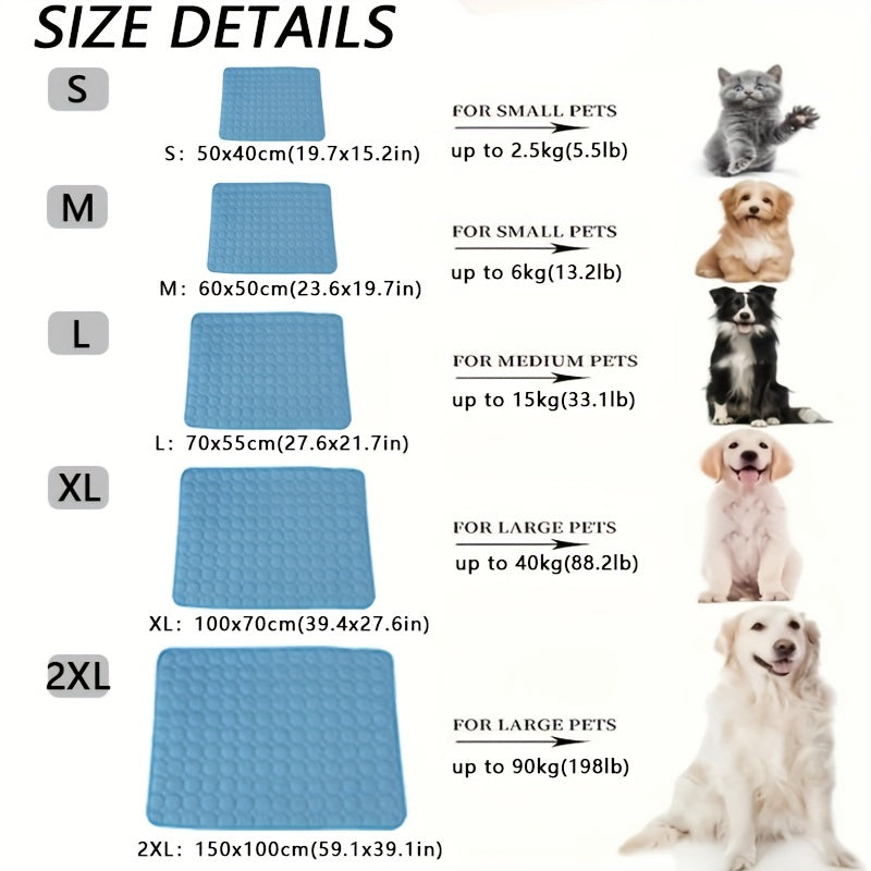 Dog Cooling Mat Extra Large - Summer Pet Cold Bed