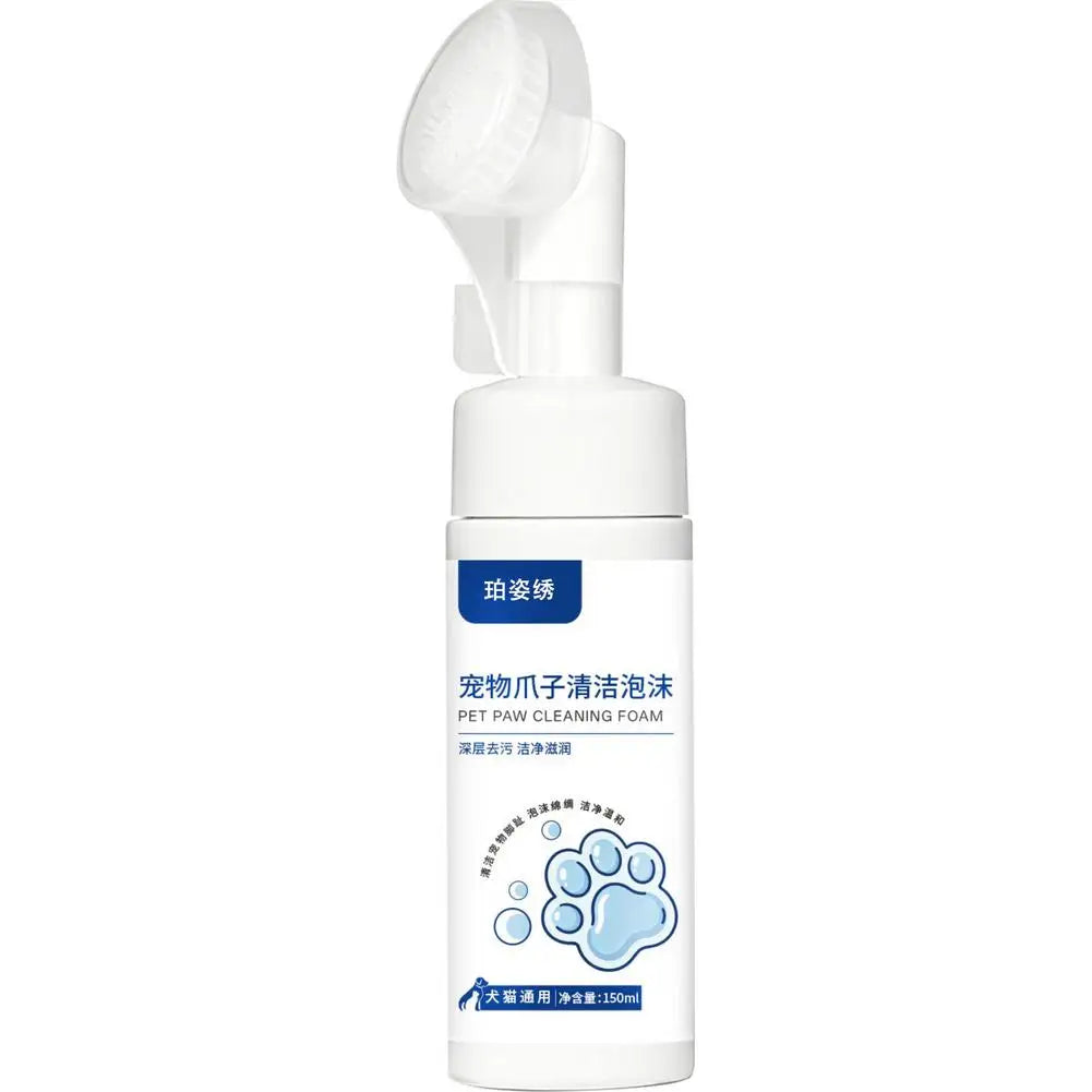 Pet Paw Cleaning Foam 150ml Cat And Dog Paw Foot Cleaning Scrub Pet Free Foot Cleaning Foam Spray Pet Wash Free Cleaning Foam