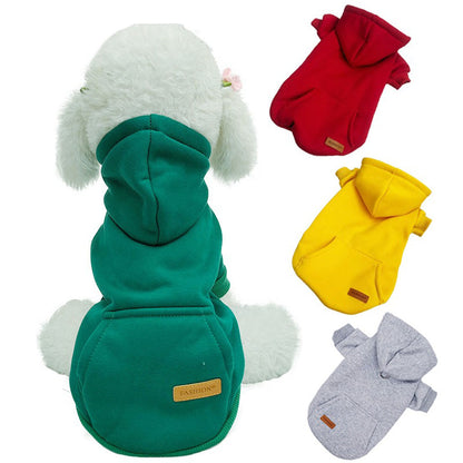 Pet Dog Clothes: Winter Soft Cotton Dog Hoodie XL - Anti-Pilling & Stylish