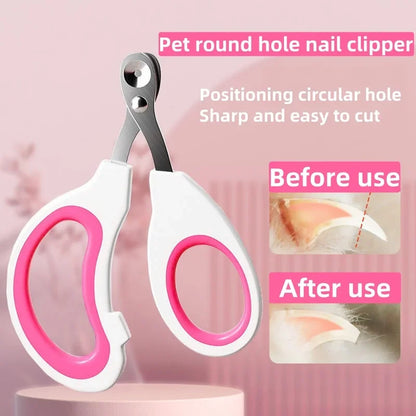 Stainless Steel Pet Nail Clippers Trimmer, Professional Claw Cutter for Small Cats Dogs Puppies, Pet Grooming Nail Care Tool