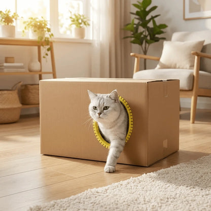 Pet Cat Comb Toy Plastic Cat Tunnel Brush Hair Reduction Soft Tooth Cat DIY Rubbing Ring Professional Grooming Tunnel Cat House