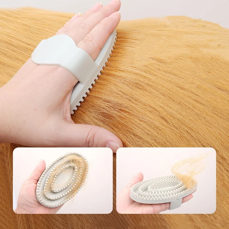 Fashional Puppy Wash Tools Flexible Pets Supplies Massage Rubber Bristles Curry Comb Dog Bath Brush Cat Massage Comb