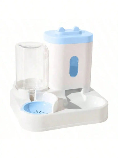 Automatic Cat Water Dispenser & Feeder - Spill-Proof Design