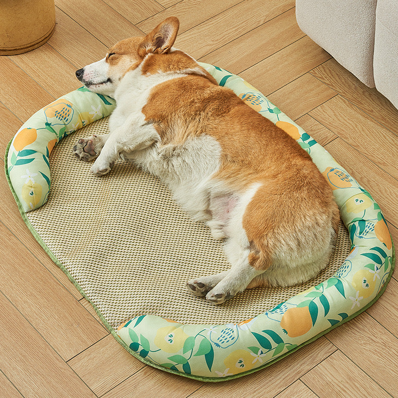 Pet Bed: Dog Mat Cooling Summer Pad Mat For Dogs Cat Blanket Sofa Breathable Pet Dog Bed Summer Washable For Small Medium Large Dogs Car