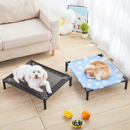 Pet Beds: Elevated Folding Pet Bed - Portable & Washable Dog Kennel
