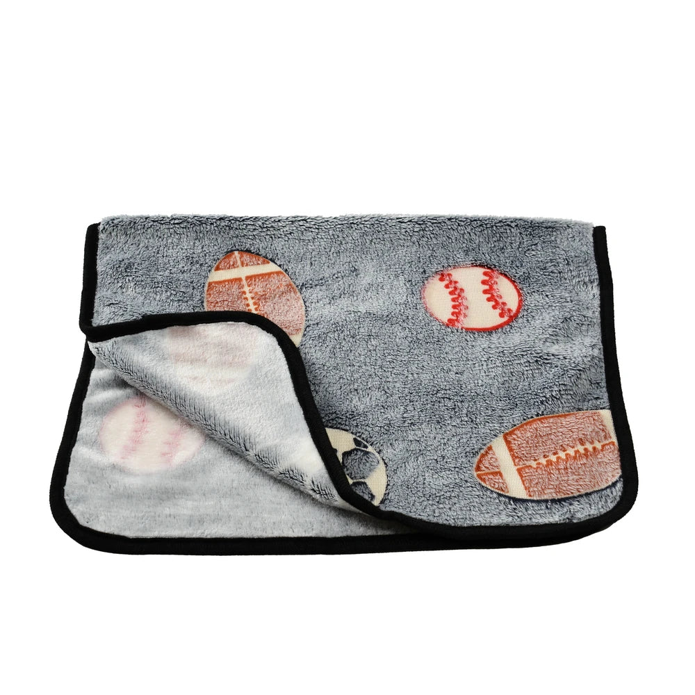 Dog Bed Mat - Soft Cozy Bone Star Avocado Print