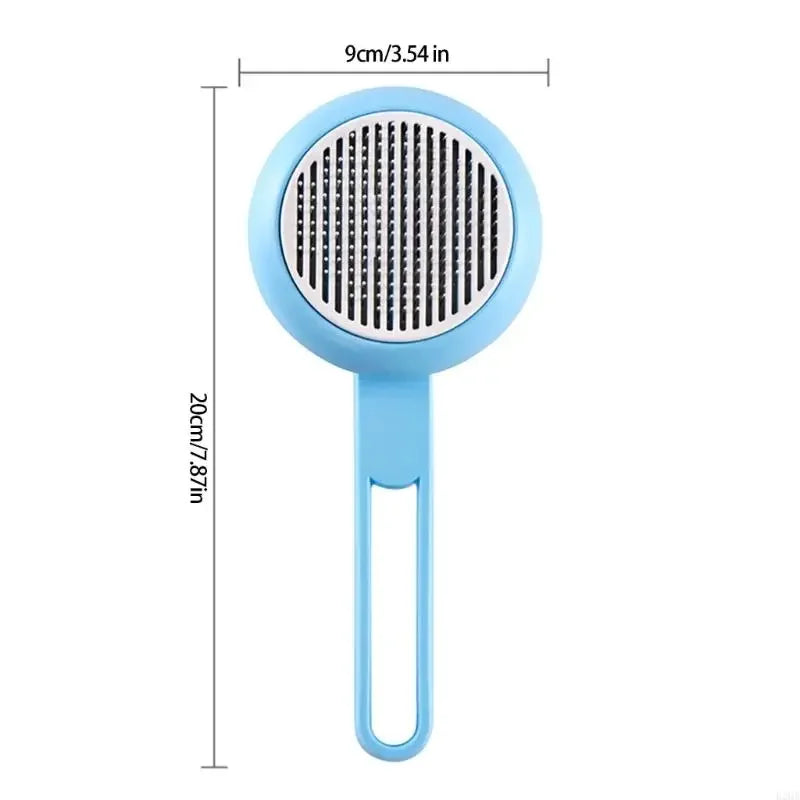 For Shedding Control And Coat Care Pet Deshedding Brush With Massage Function ABS Cats Grooming Tool