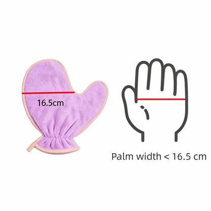 Hand Fit Fleece Lined Pet Drying Mitt Multi Colors Soft Bath Towel Glove Paw Print Safe Dog Cat Clean Mitt Household Pet Groom