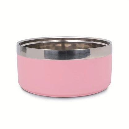Premium Dog Bowl: Large Stainless Steel with Non-Slip Mat