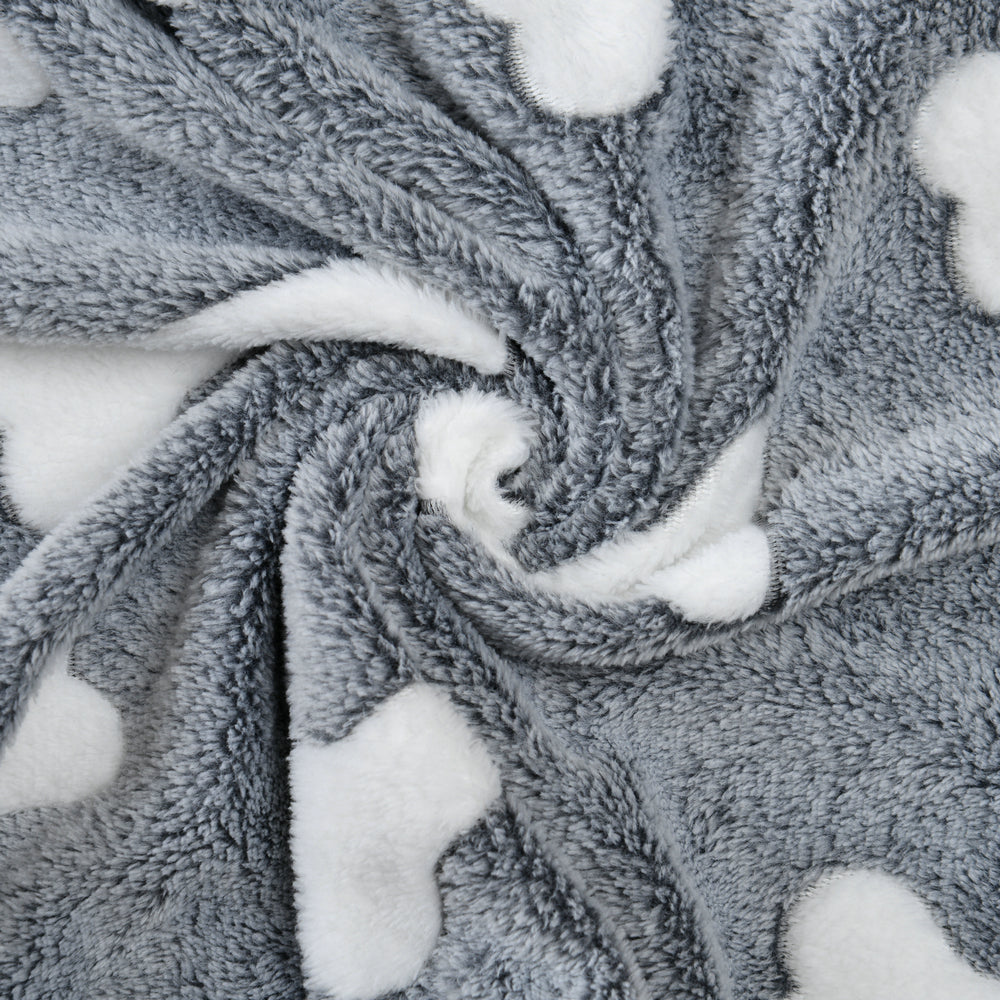 Dog Bed Mat - Soft Cozy Bone Star Avocado Print