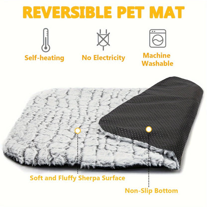 Self Warming Cat Bed - Heated, Washable, Non-Slip Mat