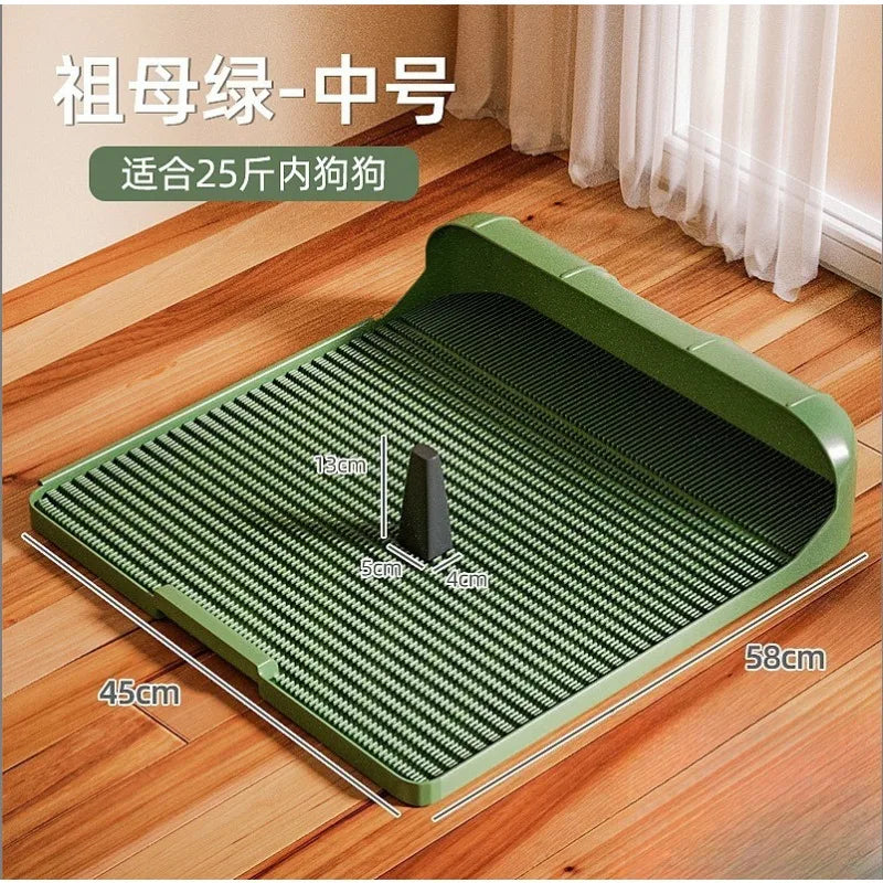 Integrated Extra Large Dog Potty Tray, Indoor Pet Toilet Basin for Small Medium Large Dogs and Golden Retriever