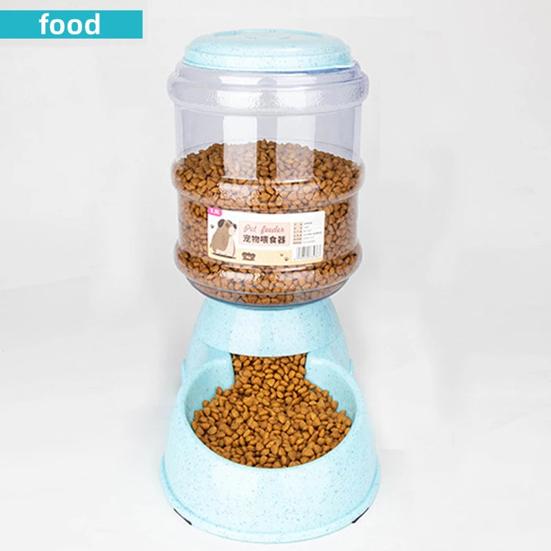 Dog Feeder Bowls: Large Capacity & Auto Water Dispenser