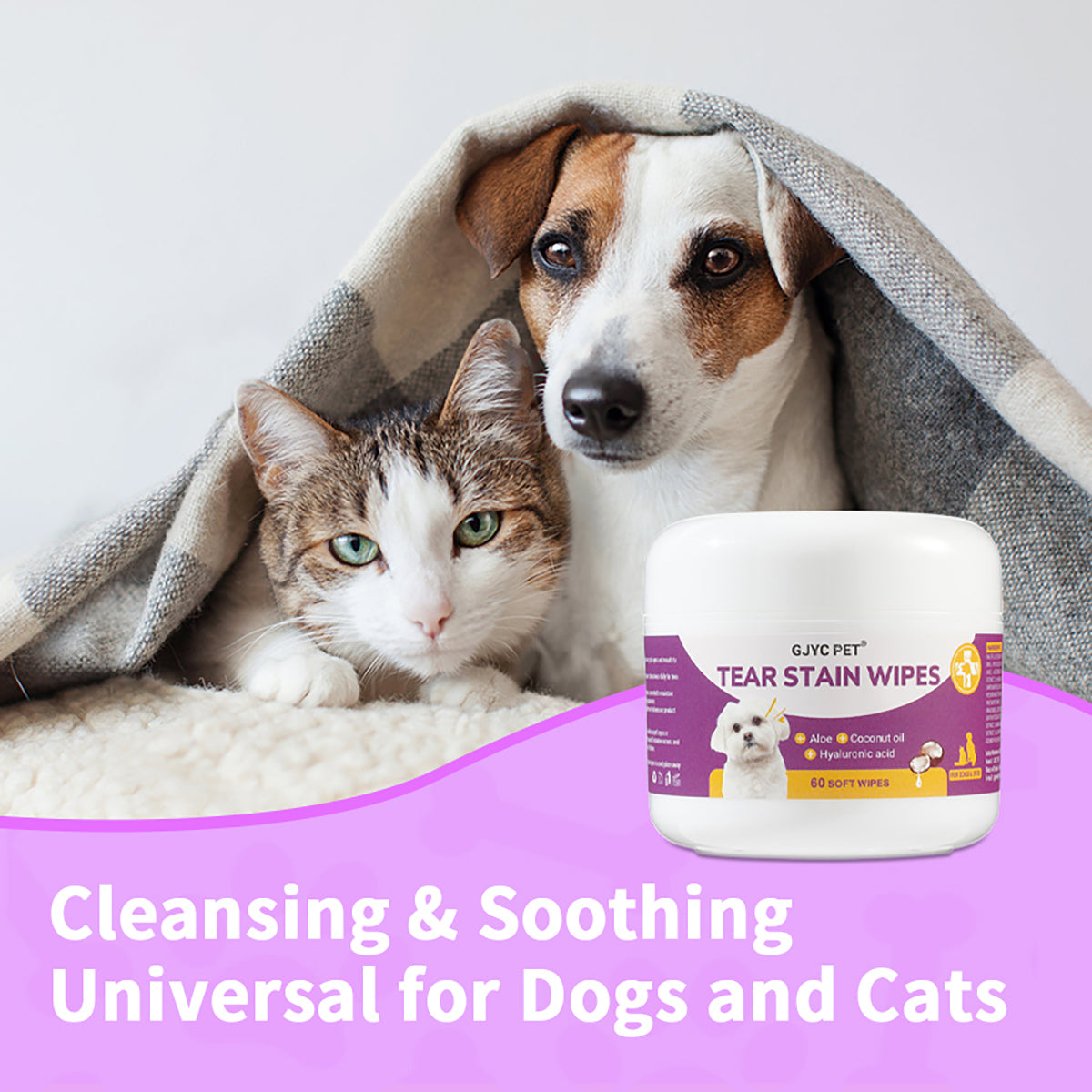 Dog Wipes: Tear Stain Remover for Pets, No Irritation