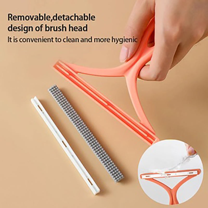 Dog Brush: Silicone Pet Hair Remover - Double Sided Lint Eliminator