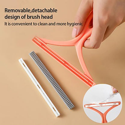 Dog Brush: Silicone Pet Hair Remover - Double Sided Lint Eliminator