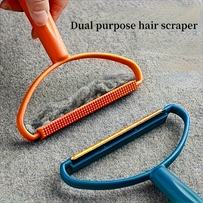Pet Hair Removal Brush - Double-Sided Fabric Scraper, 2 Pack