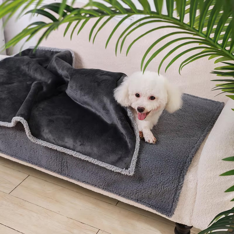 Dog Blanket - Comfortable Lambskin Thick & Waterproof 