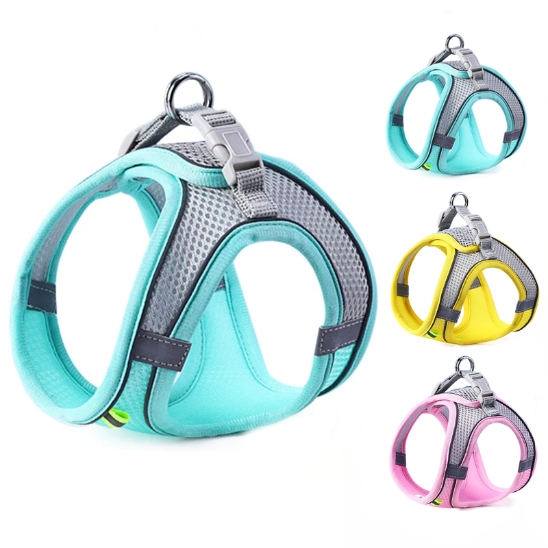 Reflective Dog Harness Set for Small & Medium Dogs