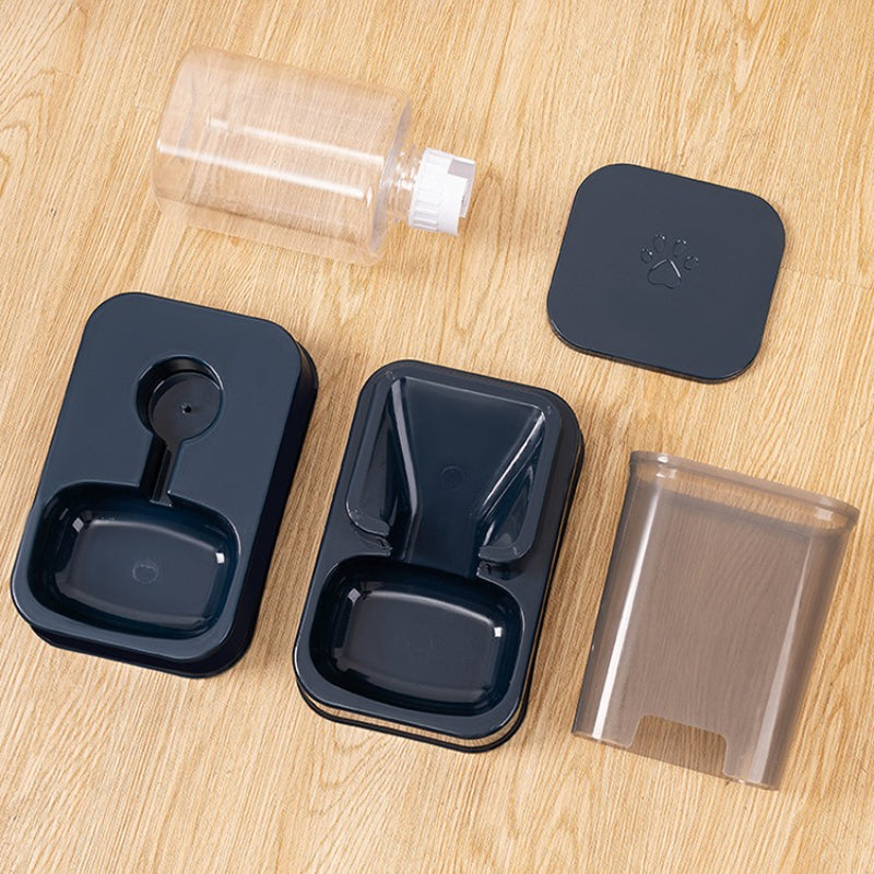 Automatic Pet Feeder & Drinker - Smart Portion Control Set