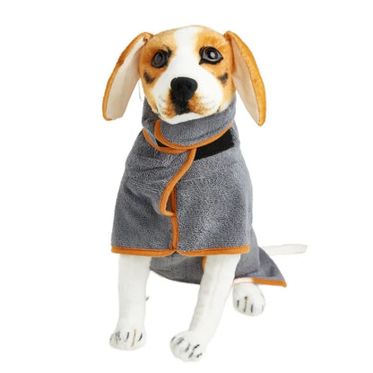 Bath Towel: Dog Bathrobe Towel - Fast Drying, Soft & Absorbent Coat
