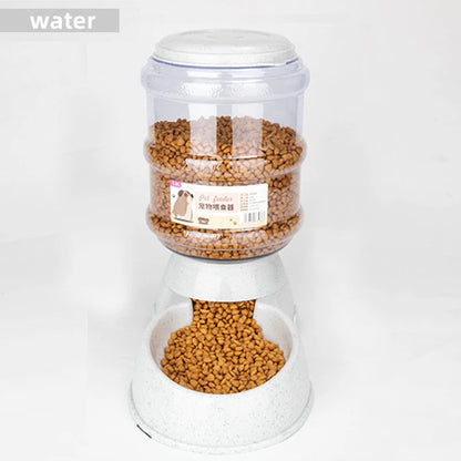 Dog Feeder Bowls: Large Capacity & Auto Water Dispenser