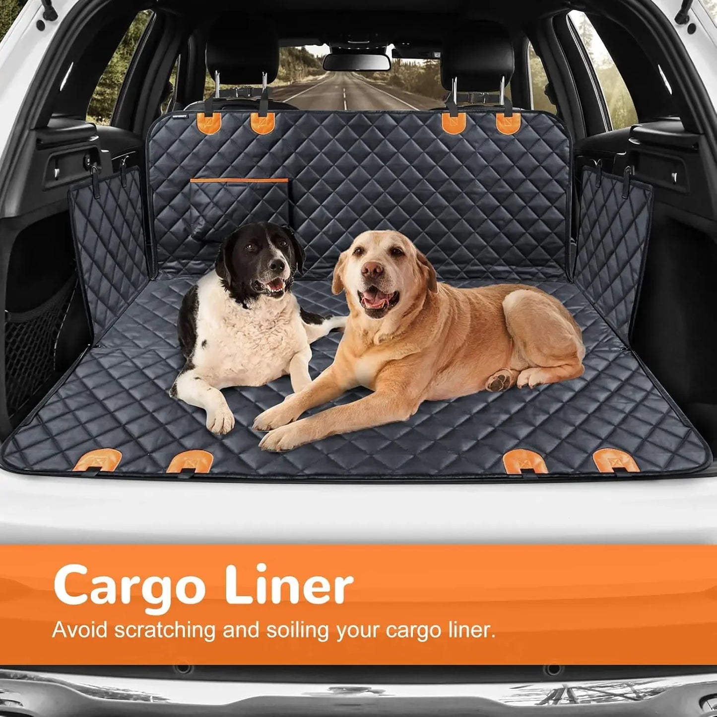 Waterproof Car Pet Seat Pad 137x147CM Double Zipper