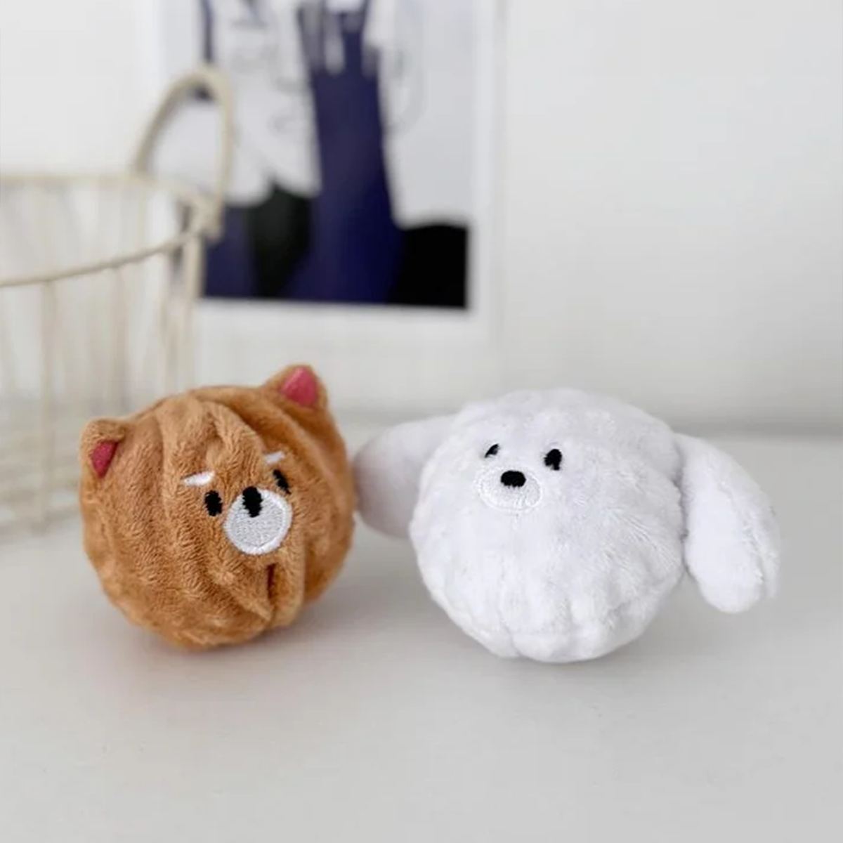 Squeaky Dog Toy: Spiked Chew Toy for Small Dogs & Cats