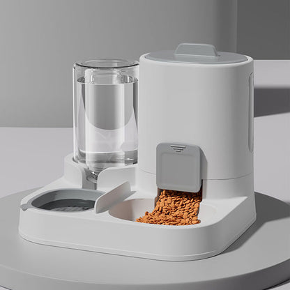 Automatic Cat Water Dispenser & Feeder - Spill-Proof Design