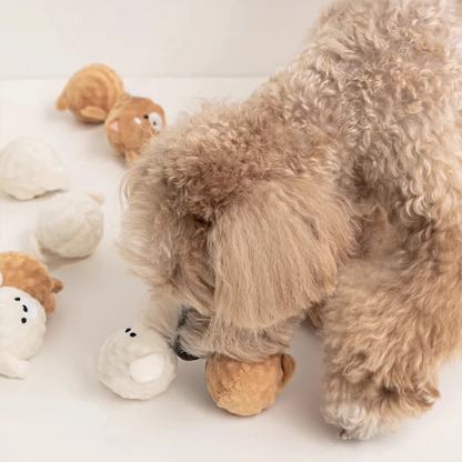 Squeaky Dog Toy: Spiked Chew Toy for Small Dogs & Cats