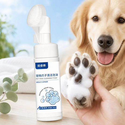 Pet Paw Cleaning Foam 150ml Cat And Dog Paw Foot Cleaning Scrub Pet Free Foot Cleaning Foam Spray Pet Wash Free Cleaning Foam