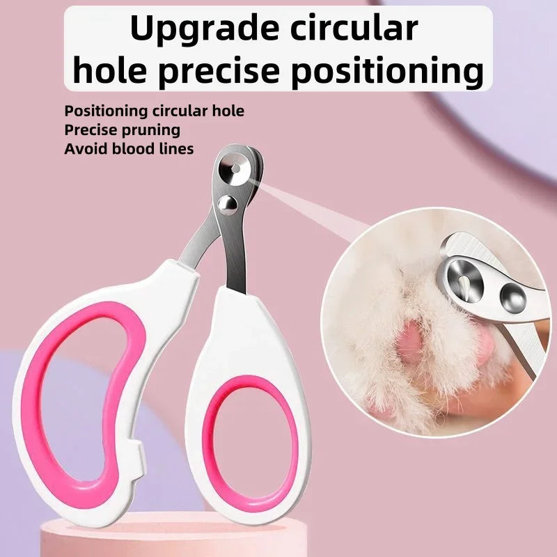 Stainless Steel Pet Nail Clippers Trimmer, Professional Claw Cutter for Small Cats Dogs Puppies, Pet Grooming Nail Care Tool