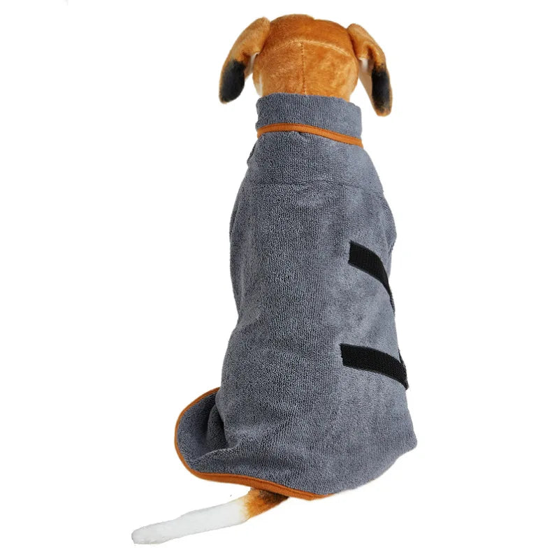 Bath Towel: Dog Bathrobe Towel - Fast Drying, Soft & Absorbent Coat