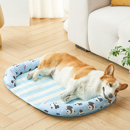 Pet Bed: Dog Mat Cooling Summer Pad Mat For Dogs Cat Blanket Sofa Breathable Pet Dog Bed Summer Washable For Small Medium Large Dogs Car