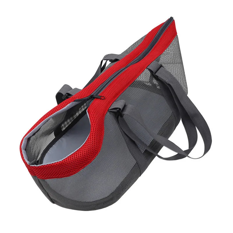 Portable Mesh Pet Carrier Bag Breathable Handbag Outdoor Travel Sling for Dog Cat Puppy