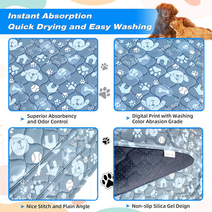 Pet Pee Pads: Large Reusable Dog Pee Pads - Absorbent & Leak-Proof