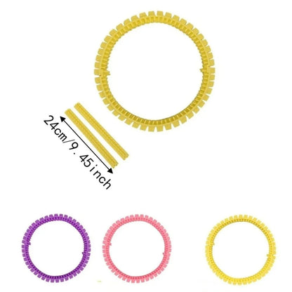 Pet Cat Comb Toy Plastic Cat Tunnel Brush Hair Reduction Soft Tooth Cat DIY Rubbing Ring Professional Grooming Tunnel Cat House