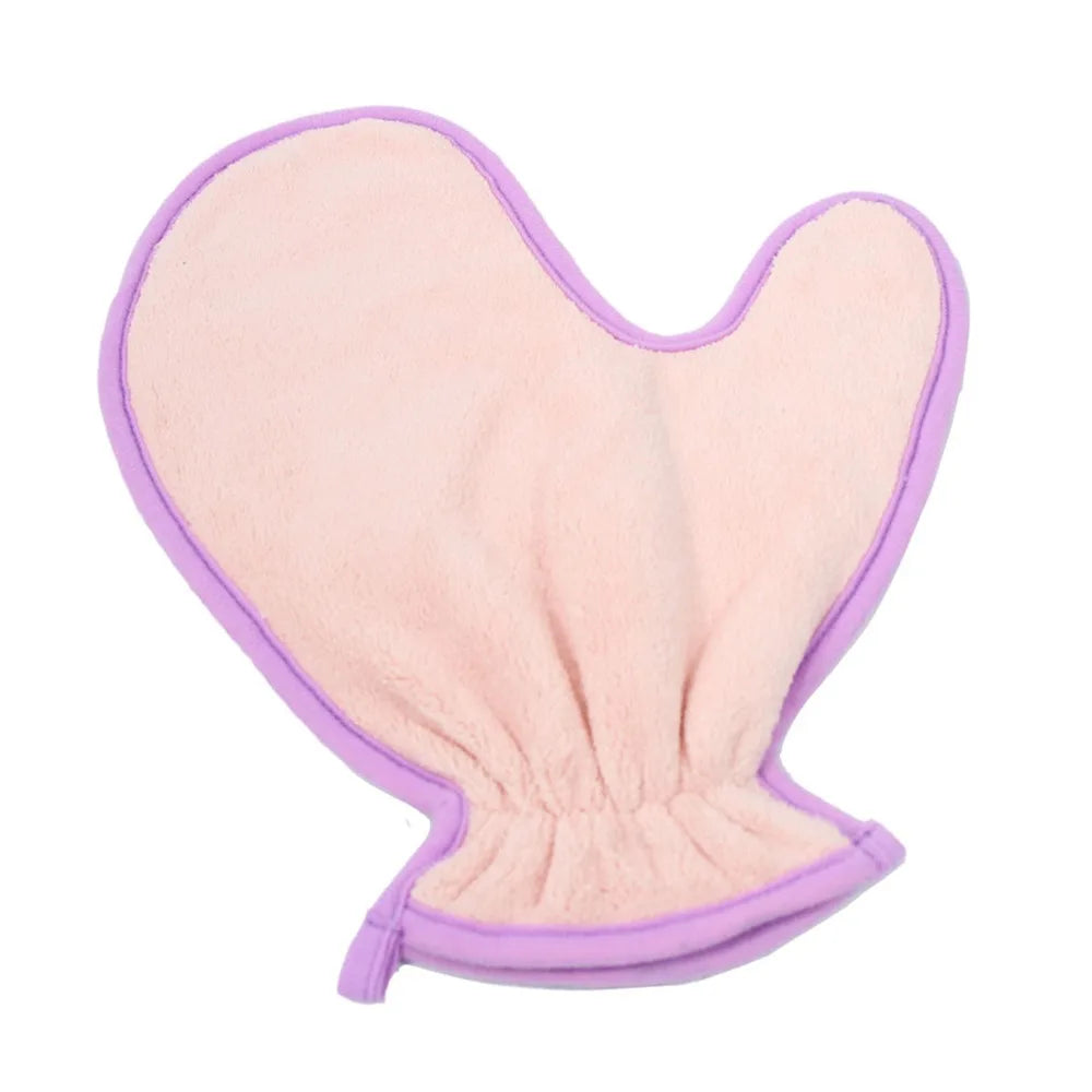 Hand Fit Fleece Lined Pet Drying Mitt Multi Colors Soft Bath Towel Glove Paw Print Safe Dog Cat Clean Mitt Household Pet Groom